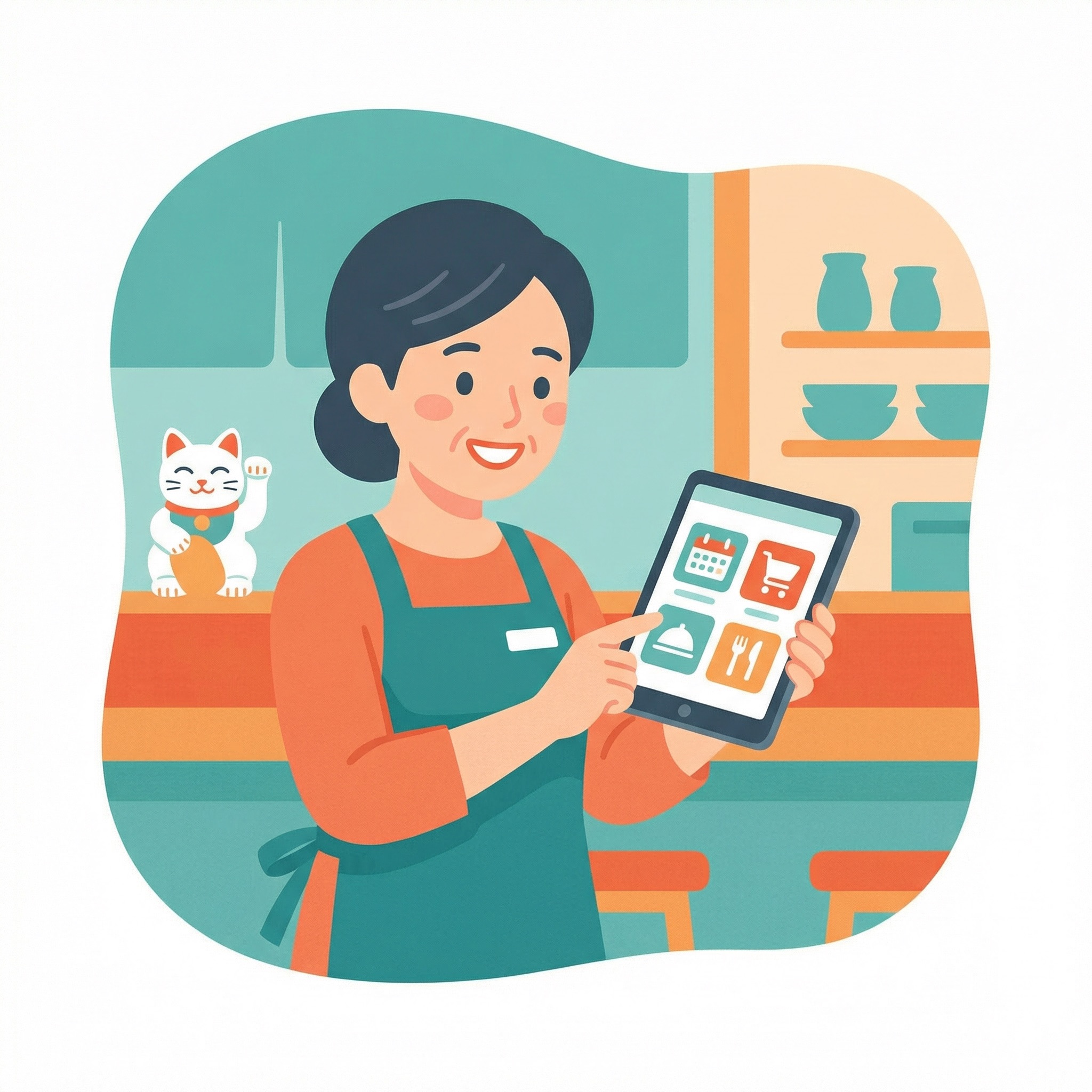 飲食・サービス業のイラスト